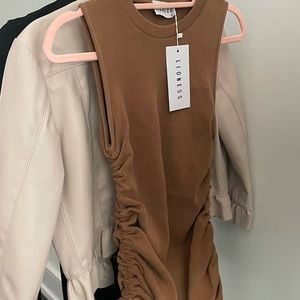 LIONESS ruched dress